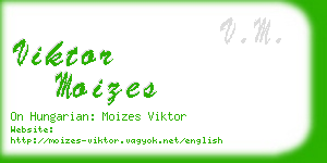 viktor moizes business card